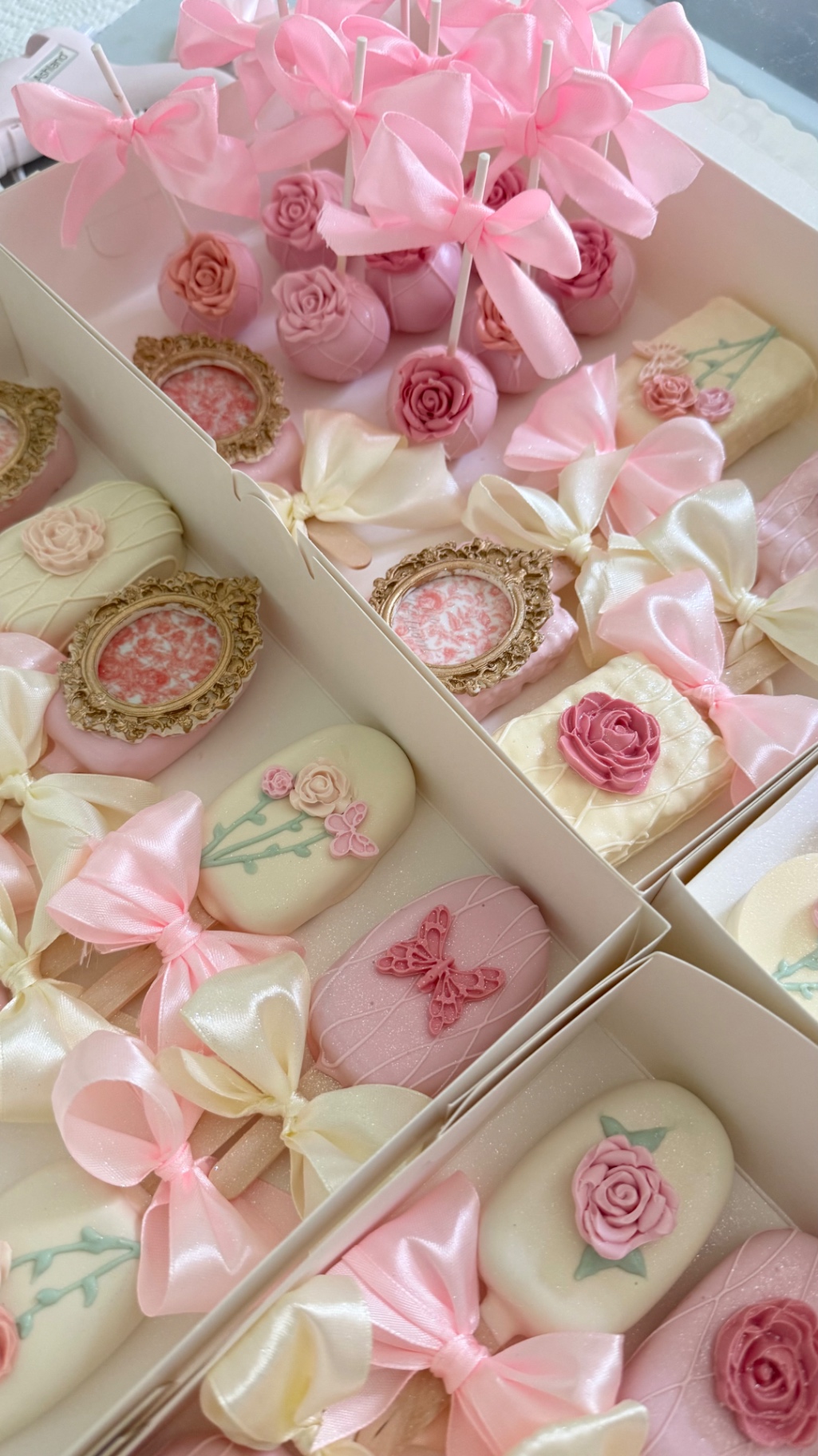 Close-up of chocolate covered strawberries arranged like roses