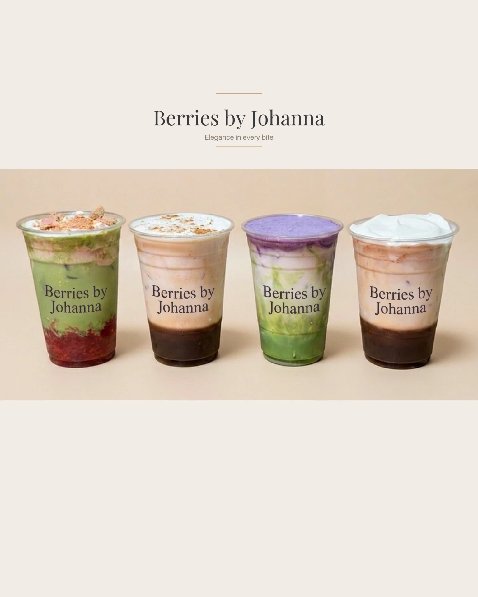 Branded Berries by Johanna iced coffee drinks
